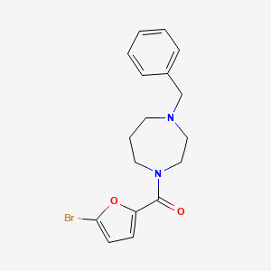 molecular formula C17H19BrN2O2 B14913811 (4-Benzyl-1,4-diazepan-1-yl)(5-bromofuran-2-yl)methanone 