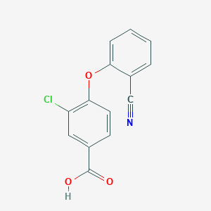 molecular formula C14H8ClNO3 B1491384 3-Chloro-4-(2-cyanophenoxy)benzoic acid CAS No. 1281803-67-5