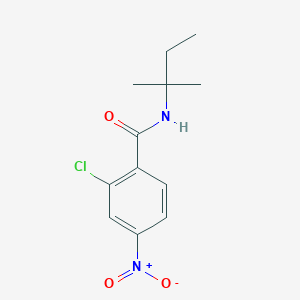 molecular formula C12H15ClN2O3 B14913855 2-chloro-N-(2-methylbutan-2-yl)-4-nitrobenzamide 