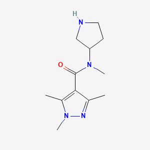 N,1,3,5-tetramethyl-N-(pyrrolidin-3-yl)-1H-pyrazole-4-carboxamide