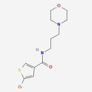 molecular formula C12H17BrN2O2S B14913874 5-Bromo-N-(3-morpholinopropyl)thiophene-3-carboxamide 