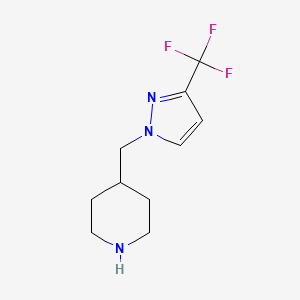 4-((3-(trifluoromethyl)-1H-pyrazol-1-yl)methyl)piperidine