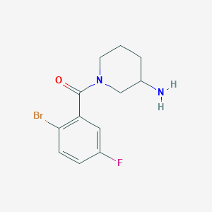 (3-Aminopiperidin-1-yl)(2-bromo-5-fluorophenyl)methanone