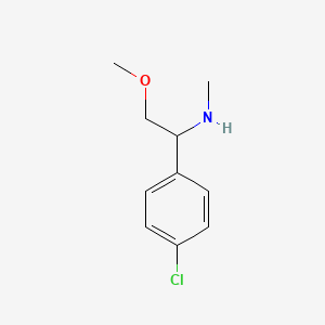 [1-(4-Chlorophenyl)-2-methoxyethyl](methyl)amine