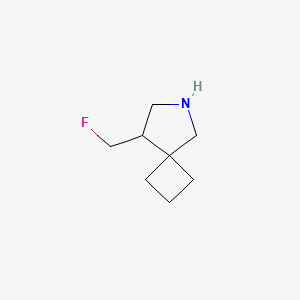 molecular formula C8H14FN B14913928 8-(Fluoromethyl)-6-azaspiro[3.4]octane 