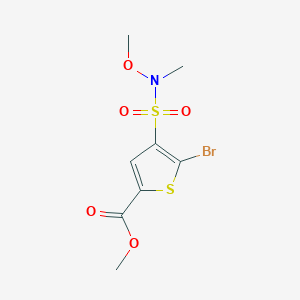 Methyl 5-bromo-4-(n-methoxy-N-methylsulfamoyl)thiophene-2-carboxylate