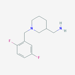 {1-[(2,5-Difluorophenyl)methyl]piperidin-3-yl}methanamine