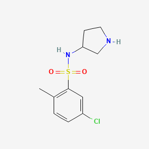 molecular formula C11H15ClN2O2S B14913960 5-Chloro-2-methyl-n-(pyrrolidin-3-yl)benzenesulfonamide 