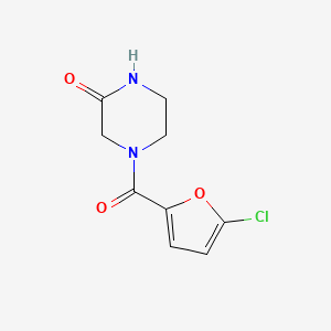 4-(5-Chlorofuran-2-carbonyl)piperazin-2-one