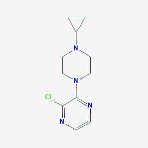 molecular formula C11H15ClN4 B1491397 2-Chloro-3-(4-cyclopropylpiperazin-1-yl)pyrazine CAS No. 1249124-45-5
