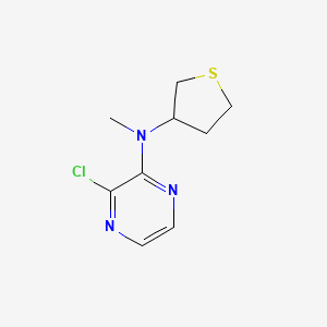 molecular formula C9H12ClN3S B1491398 3-chloro-N-methyl-N-(thiolan-3-yl)pyrazin-2-amine CAS No. 1250481-26-5
