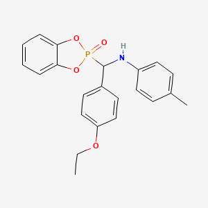 N-[(4-ethoxyphenyl)(2-oxido-1,3,2-benzodioxaphosphol-2-yl)methyl]-4-methylaniline