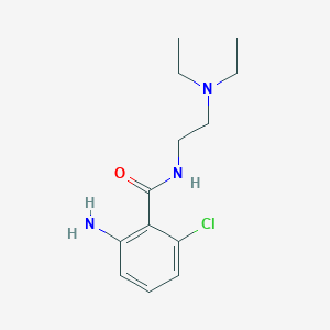 molecular formula C13H20ClN3O B14914019 2-Amino-6-chloro-N-(2-(diethylamino)ethyl)benzamide 