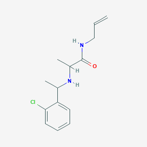 molecular formula C14H19ClN2O B14914022 n-Allyl-2-((1-(2-chlorophenyl)ethyl)amino)propanamide 