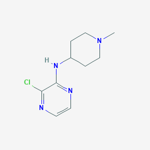 molecular formula C10H15ClN4 B1491404 3-chloro-N-(1-methylpiperidin-4-yl)pyrazin-2-amine CAS No. 1250067-65-2