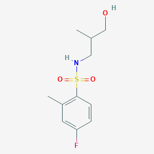 4-fluoro-N-(3-hydroxy-2-methylpropyl)-2-methylbenzenesulfonamide