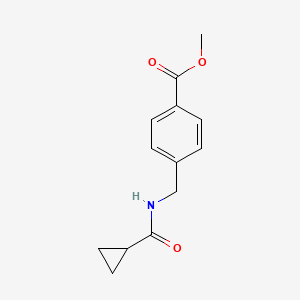 molecular formula C13H15NO3 B14914064 Methyl 4-[(cyclopropylformamido)methyl]benzoate 