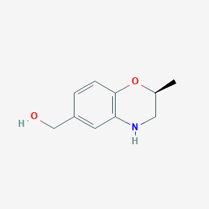 molecular formula C10H13NO2 B14914076 (S)-(2-Methyl-3,4-dihydro-2H-benzo[b][1,4]oxazin-6-yl)methanol 