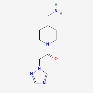 molecular formula C10H17N5O B1491409 1-(4-(aminomethyl)piperidin-1-yl)-2-(1H-1,2,4-triazol-1-yl)ethan-1-one CAS No. 1247808-62-3