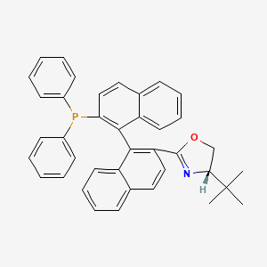 (S)-4-(tert-butyl)-2-((S)-2'-(diphenylphosphanyl)-[1,1'-binaphthalen]-2-yl)-4,5-dihydrooxazole