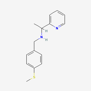 n-(4-(Methylthio)benzyl)-1-(pyridin-2-yl)ethan-1-amine