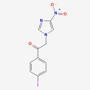 molecular formula C11H8IN3O3 B14914126 1-(4-iodophenyl)-2-(4-nitro-1H-imidazol-1-yl)ethan-1-one 