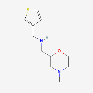 molecular formula C11H18N2OS B14914147 1-(4-methylmorpholin-2-yl)-N-(thiophen-3-ylmethyl)methanamine 