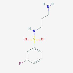 N-(3-aminopropyl)-3-fluorobenzenesulfonamide