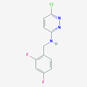 molecular formula C11H8ClF2N3 B1491418 6-chloro-N-(2,4-difluorobenzyl)pyridazin-3-amine CAS No. 1455630-27-9