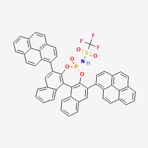 molecular formula C53H29F3NO5PS B14914191 1,1,1-trifluoro-N-[13-oxo-10,16-di(pyren-1-yl)-12,14-dioxa-13λ5-phosphapentacyclo[13.8.0.02,11.03,8.018,23]tricosa-1(15),2(11),3,5,7,9,16,18,20,22-decaen-13-yl]methanesulfonamide 