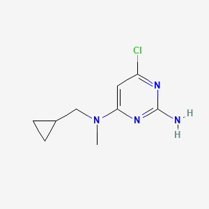 molecular formula C9H13ClN4 B14914201 6-chloro-N4-(cyclopropylmethyl)-N4-methylpyrimidine-2,4-diamine 