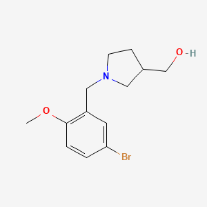 (1-(5-Bromo-2-methoxybenzyl)pyrrolidin-3-yl)methanol