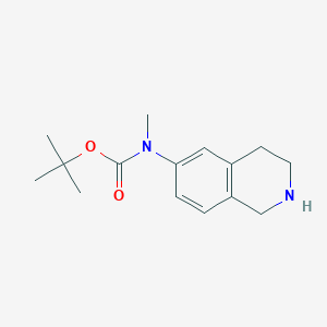 molecular formula C15H22N2O2 B14914212 Tert-butyl (1,2,3,4-tetrahydroisoquinolin-6-yl)methylcarbamate 