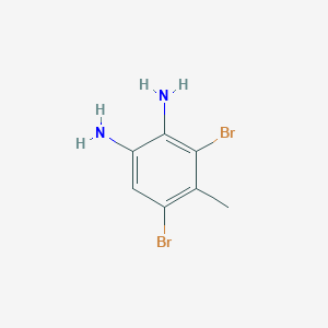 molecular formula C7H8Br2N2 B14914216 3,5-Dibromo-4-methylbenzene-1,2-diamine 