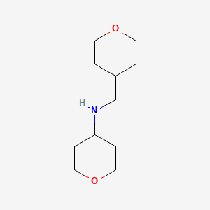 N-[(oxan-4-yl)methyl]oxan-4-amine