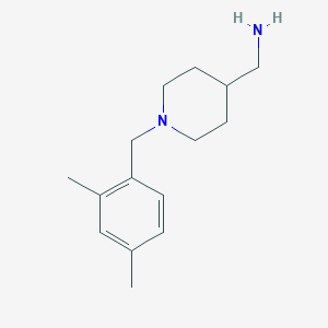 {1-[(2,4-Dimethylphenyl)methyl]piperidin-4-yl}methanamine