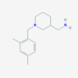 {1-[(2,4-Dimethylphenyl)methyl]piperidin-3-yl}methanamine