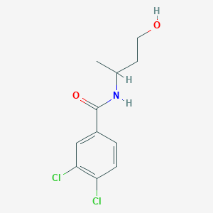 3,4-dichloro-N-(4-hydroxybutan-2-yl)benzamide