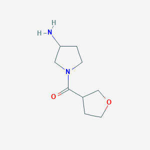 1-(Oxolane-3-carbonyl)pyrrolidin-3-amine