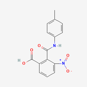 molecular formula C15H12N2O5 B14914262 2-[(4-Methylphenyl)carbamoyl]-3-nitrobenzoic acid 