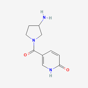 (3-Aminopyrrolidin-1-yl)(6-hydroxypyridin-3-yl)methanone