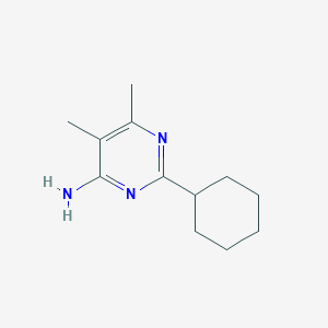2-Cyclohexyl-5,6-dimethylpyrimidin-4-amine