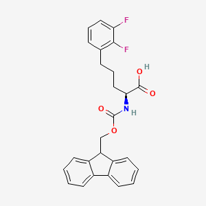 Fmoc-2-amino-5-phenyl(2,3-Difluoro)-L-pentanoic acid