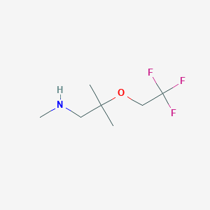 N,2-dimethyl-2-(2,2,2-trifluoroethoxy)propan-1-amine
