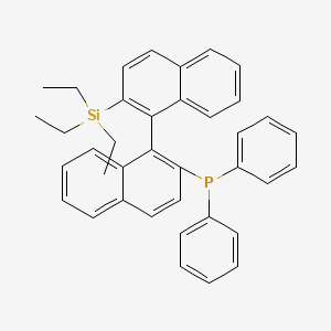 Diphenyl(2'-(triethylsilyl)-[1,1'-binaphthalen]-2-yl)phosphane