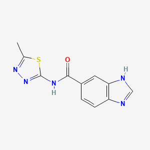 n-(5-Methyl-1,3,4-thiadiazol-2-yl)-1h-benzo[d]imidazole-5-carboxamide