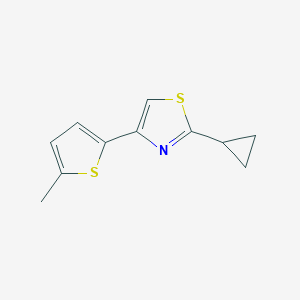 2-Cyclopropyl-4-(5-methylthiophen-2-yl)thiazole