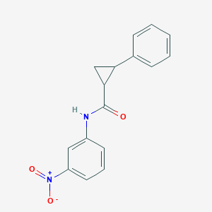 molecular formula C16H14N2O3 B14914320 N-(3-nitrophenyl)-2-phenylcyclopropanecarboxamide 