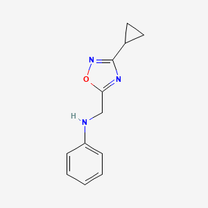 n-((3-Cyclopropyl-1,2,4-oxadiazol-5-yl)methyl)aniline