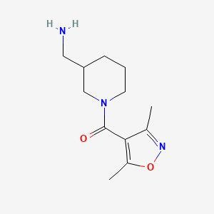 (3-(Aminomethyl)piperidin-1-yl)(3,5-dimethylisoxazol-4-yl)methanone